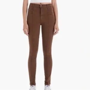 Mother The Seamed Swooner Skimp Jean in Brown Play Date Size 26